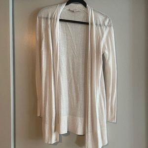 Ann Taylor Loft womens sheer summer cardigan M